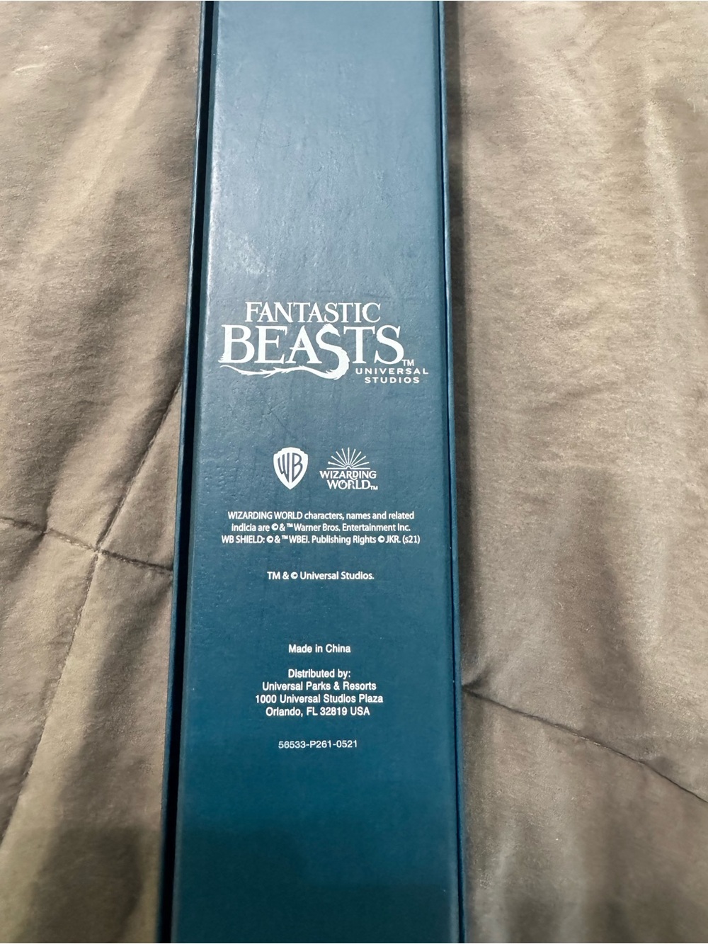 Fantastic Beasts Wand Collectible Box - Teal Blue